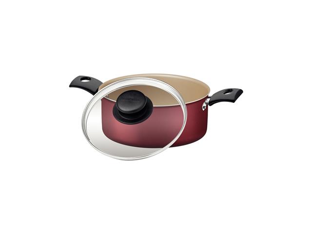 Caçarola Tramontina Turim Antiaderente Starflon Max Vermelha 18CM