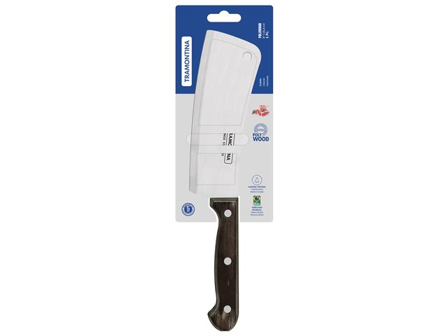 Cutelo Tramontina Polywood em Inox e Cabo de Madeira Castanho 6" - 4