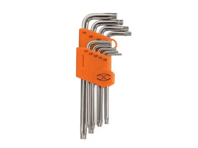 Juego de llaves Torx Truper 9 pzas largas con organizador