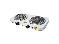 Parrilla eléctrica Volteck 2 quemadores 5 niveles Blanca