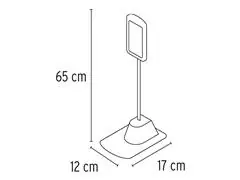 Lampara de LED Volteck 5W cuello flexible p/escritorio Blanca - 1