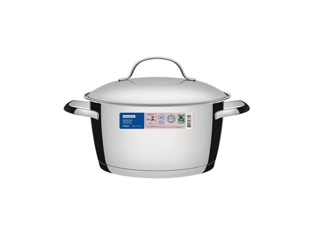 Caçarola Funda Tramontina Allegra em Aço Inox com Fundo Triplo 20CM - 1