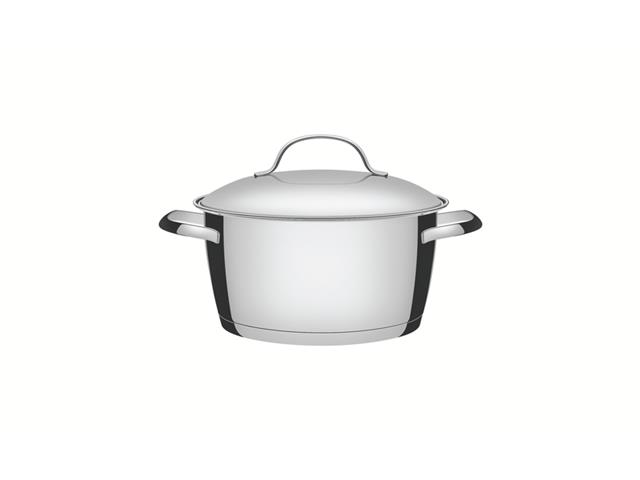 Caçarola Funda Tramontina Allegra em Aço Inox com Fundo Triplo 20CM