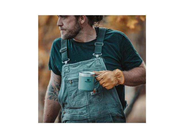 Caneca Térmica com Tampa Stanley Camp Mug Hammertone Green 350ML - 4