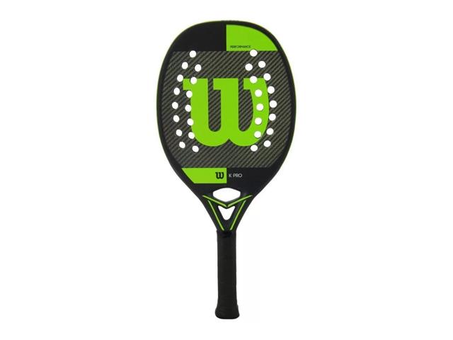 Raquete de Beach Tennis Wilson K PRO Preta e V...