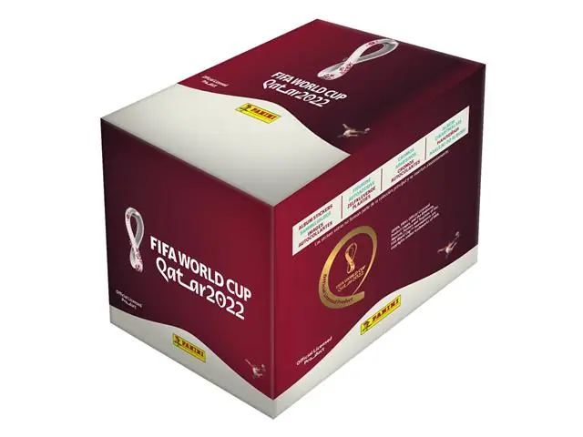Caja estampas Panini 104 sobres Fifa World cup Qatar 2022