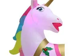 Inflable Unicornio para interior Con iluminación LED 2.13 Mts - 2