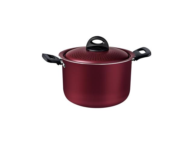 Espagueteira Tramontina Loreto Antiaderente Starflon Max Vermelha 22CM