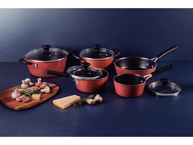 Jogo de Panelas Tramontina Glenz Esmaltado Cobre Rosé 5 Peças - 1