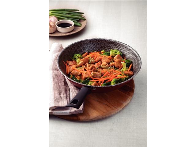 Panela Wok Tramontina Loreto Antiaderente Starflon Max Vermelha 24CM - 4