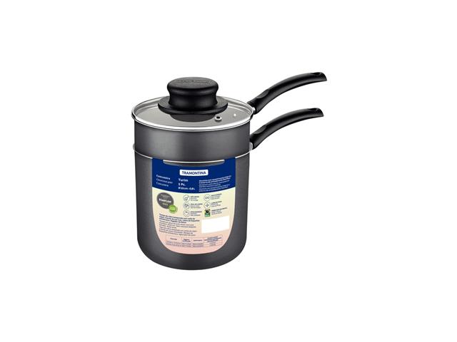 Cuscuzeira Tramontina em Alumínio Antiaderente Starflon Chumbo 800ML - 3