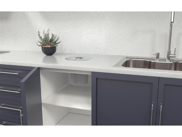 Lixeira de Embutir Tramontina Clean Round Inox com Balde Plástico 5L - 5
