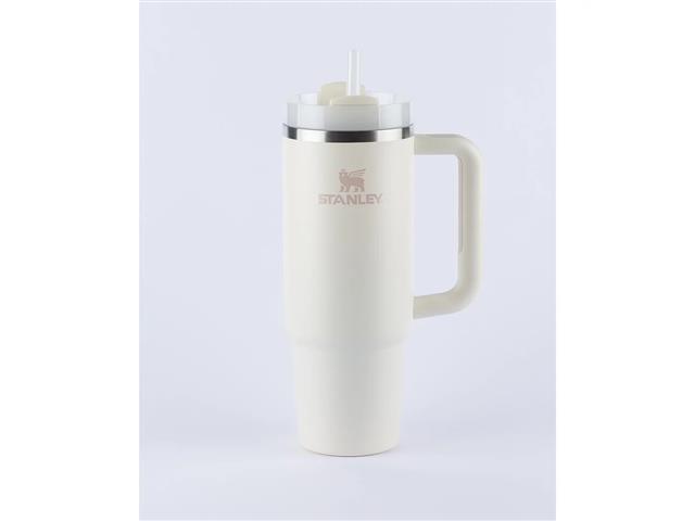 Copo com Canudo Stanley Quencher 2.0 Branco Cream 887ML - 1