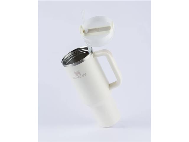 Copo com Canudo Stanley Quencher 2.0 Branco Cream 887ML - 2