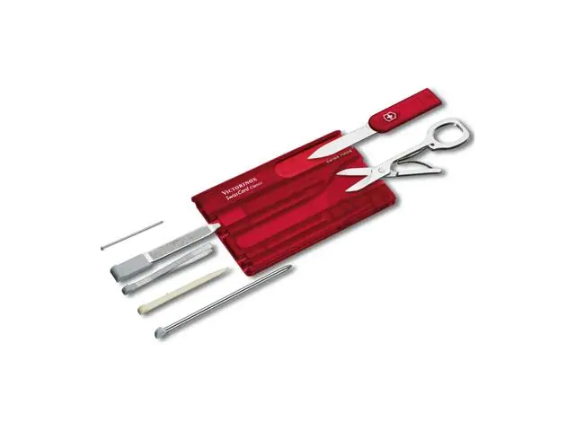 Tarjetero Victorinox Multiherramienta 10 funciones Rojo 