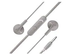 Audífonos Mitzu 3.5mm 1.2 mts acabado Rubber Gris 