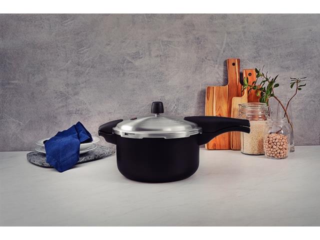 Panela de Pressão Tramontina Vancouver Antiaderente Preto 24cm 6L - 3