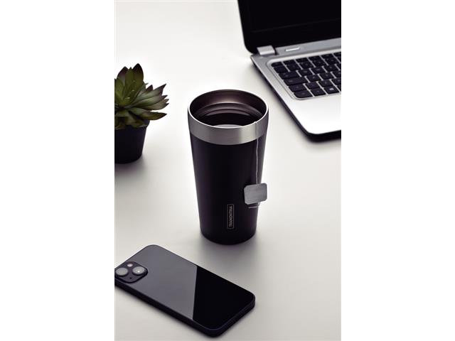 Copo Térmico Tramontina Exata em Aço Inox Preto sem Tampa 420 ml - 6