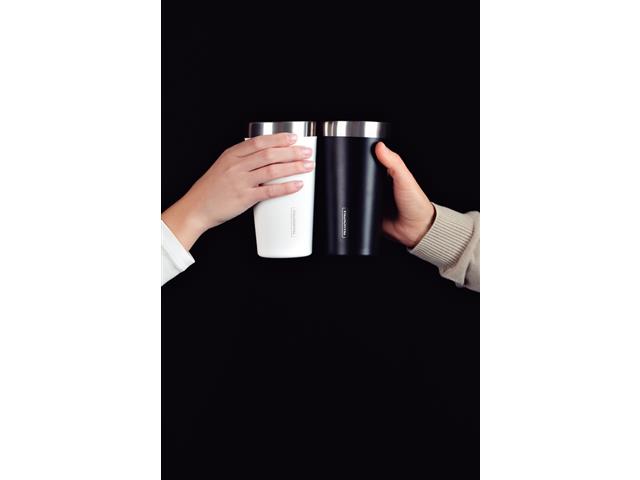 Copo Térmico Tramontina Exata em Aço Inox Preto sem Tampa 420 ml - 4