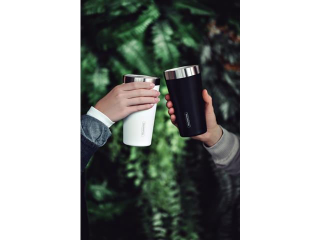 Copo Térmico Tramontina Exata em Aço Inox Preto sem Tampa 420 ml - 5