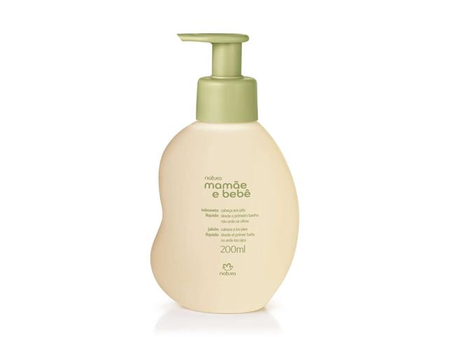 Sabonete Líquido da Cabeça aos Pés Natura Mamãe e Bebê 200ML
