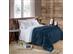 Edredom de King Buettner Plush Flannel Azu Jeans - 0
