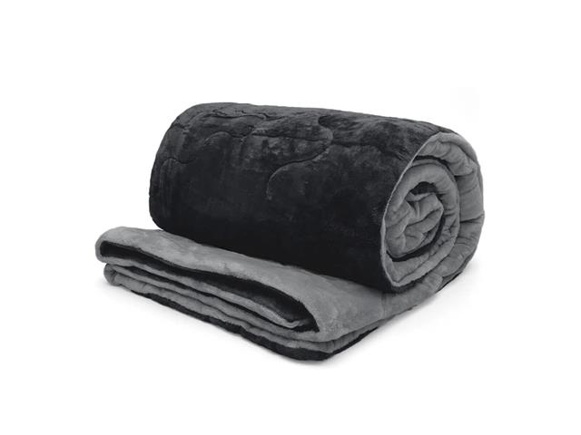 Edredom de Solteiro Buettner Plush Flannel Preto - 3