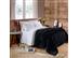 Edredom de Queen Buettner Plush Flannel Preto - 0