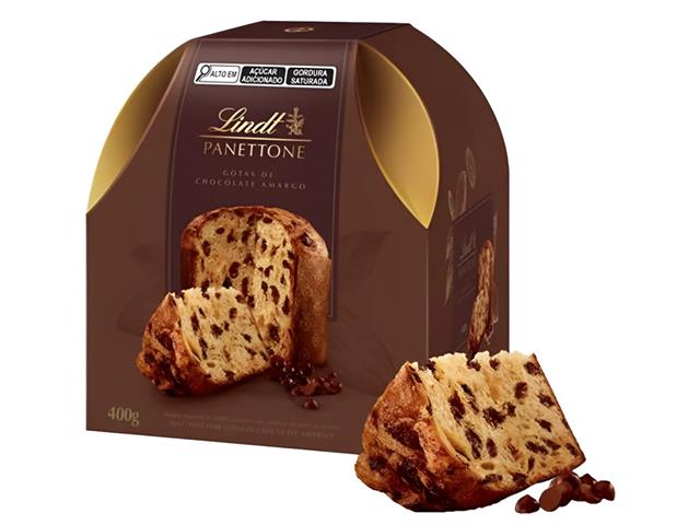 Panettone Lindt Gotas de Chocolate Amargo 400G...