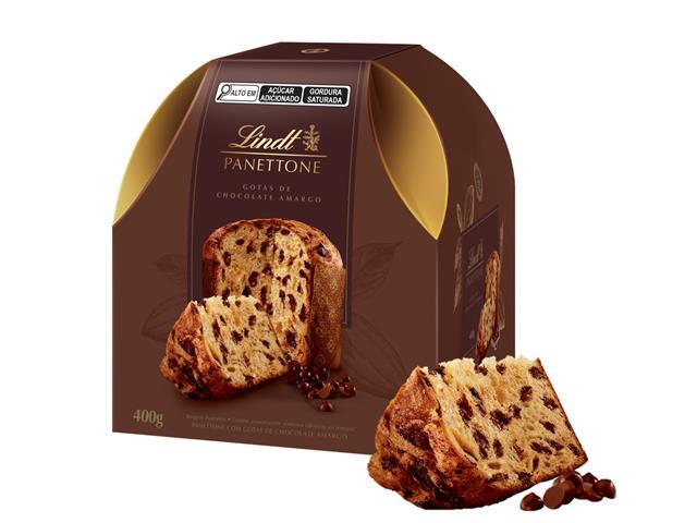 Combo 2 Panettone Lindt Gotas de Chocolate Amargo 400G - 1
