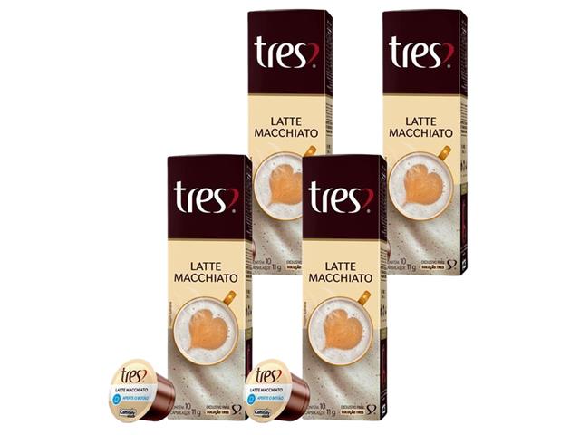 Combo 40 Cápsulas Três Corações Latte Macchiato
