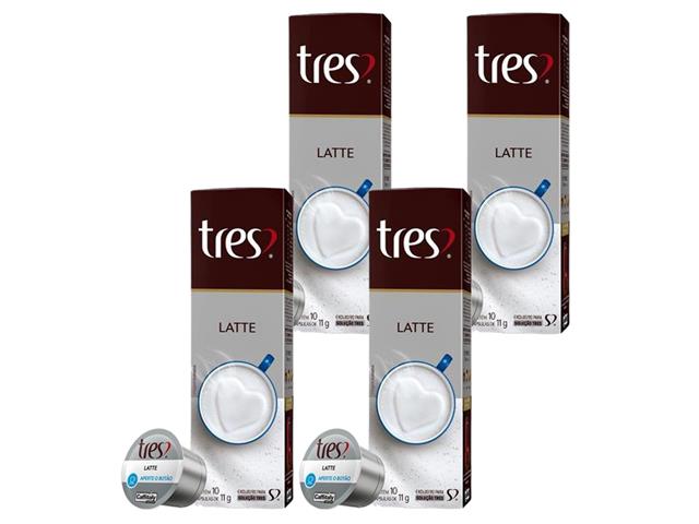 Combo 40 Cápsulas Três Corações Leite Latte