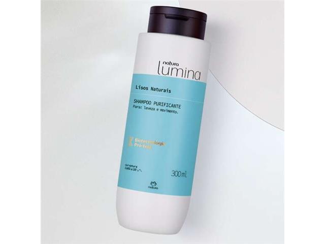 Shampoo Purificante Cabelos Lisos Natura Lumina 300ML - 1