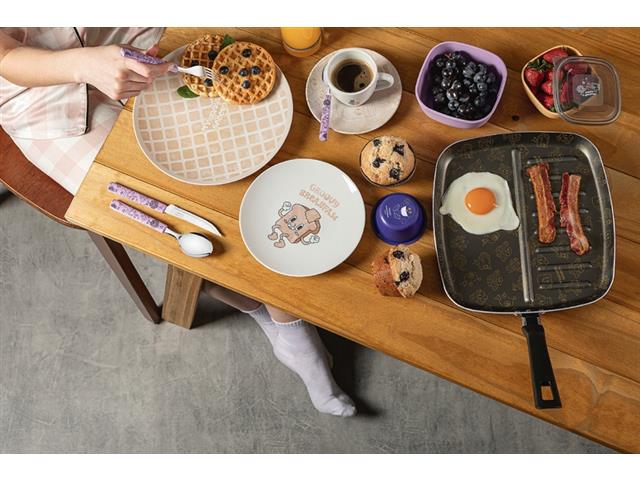 Bistequeira Tramontina Groovy Breakfast Antiaderente Azul 26CM - 5