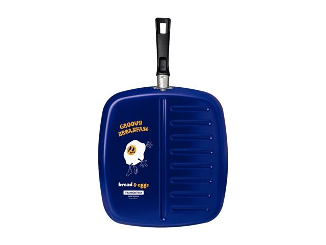 Bistequeira Tramontina Groovy Breakfast Antiaderente Azul 26CM - 2