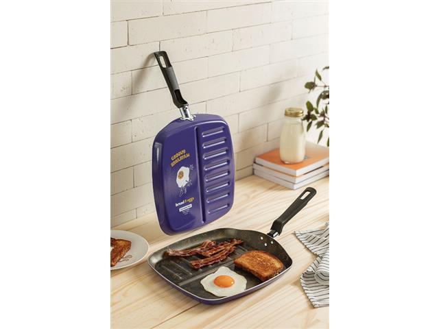 Bistequeira Tramontina Groovy Breakfast Antiaderente Azul 26CM - 6