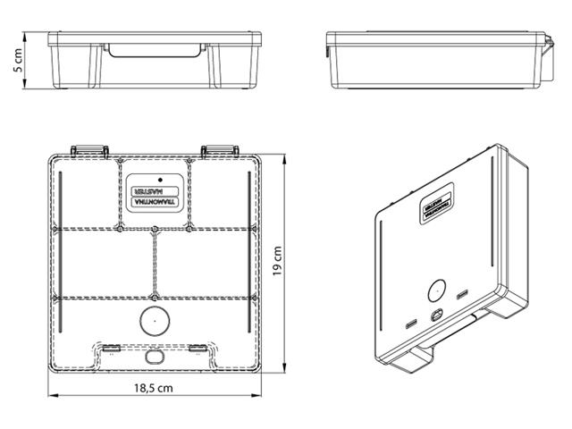 Organizador Plástico Tramontina com Tampa Transparente e Divisórias - 1