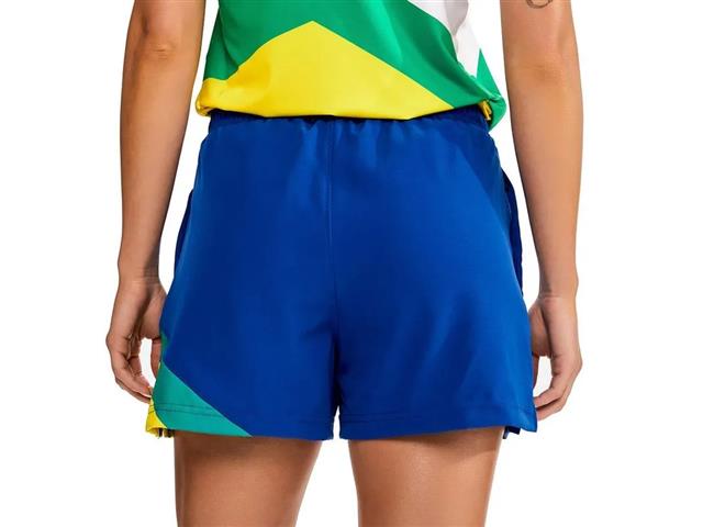 Shorts Feminino Treino Time Brasil Mormaii Azul - 3