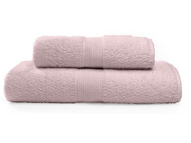 Jogo de Toalhas Bouton Banho e Rosto Dusty Rosé 2 Peças