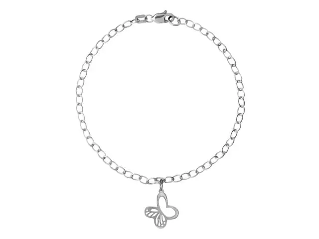 Pulsera Mujer Plata 925 Monarca Mariposa