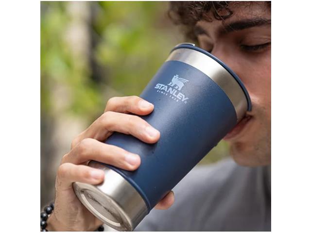 Copo Térmico de Cerveja Stanley com Tampa Navy 473ML - 3