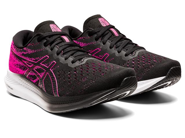 Tênis Asics Evoride 3 Black/Pink Glo Fem