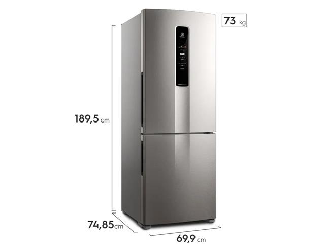 Geladeira Electrolux IB7S Frost Free Inverter 490L Efficient Inox 110V - 2