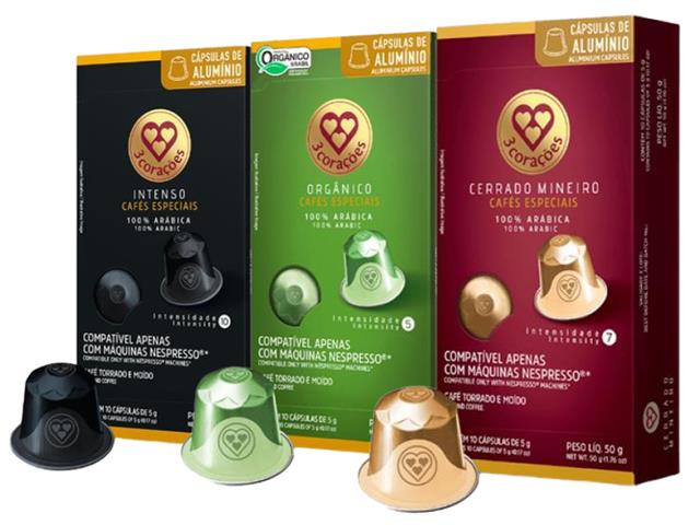 Combo Capsulas Três Corações Nespresso Sabores Autênticos