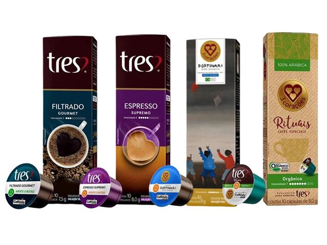 Combo 40 Cápsulas de Café Três Corações Portinari + Gourmet + Espresso