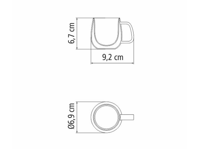 Conjunto de Xícaras Tramontina para Café 2 Peças - 7