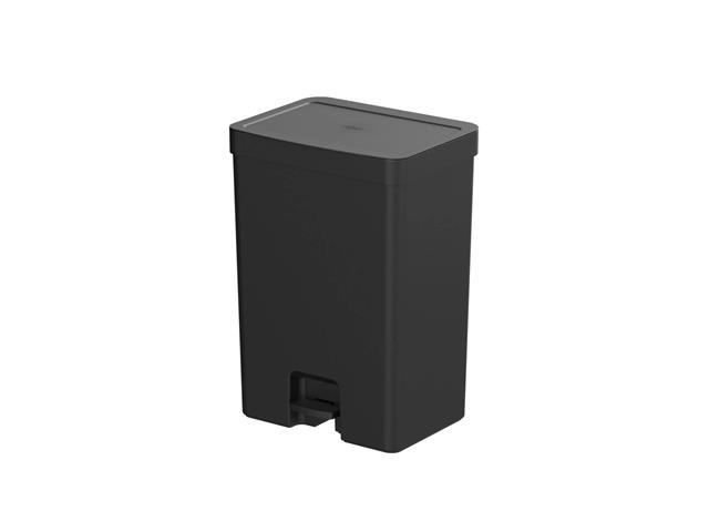 Lixeira com Pedal OU Trium 30 Litros com Duplo Compartimento Preto - 2