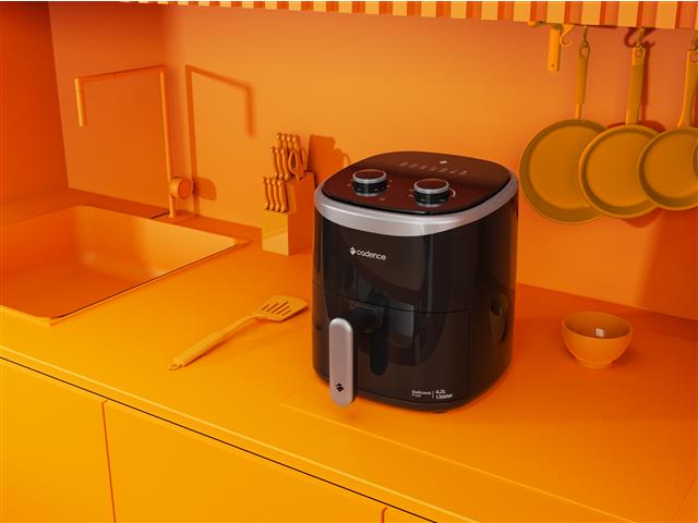 Fritadeira Sem Óleo 4,2L Cadence Delicook Fryer Preta 110V - 8