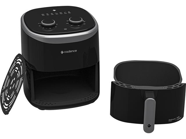 Fritadeira Sem Óleo 4,2L Cadence Delicook Fryer Preta 110V - 7