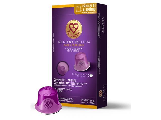 Cápsulas de Café Compatíveis Nespresso 3 Corações Mogiana e Orgânico - 1